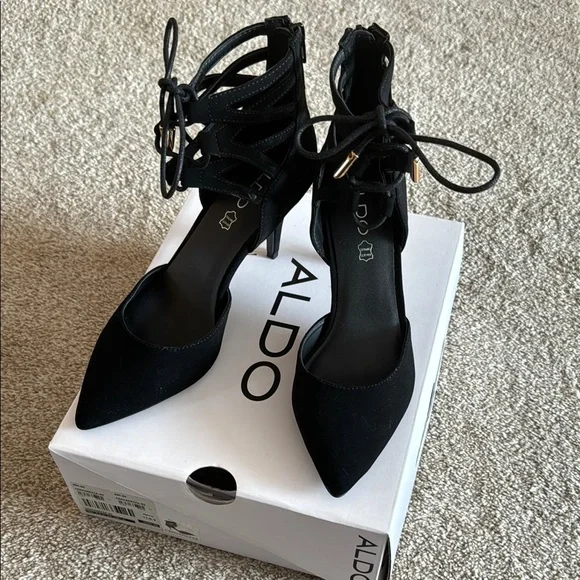 Aldo Black Heels with Stylish Design and Comfortable Fit - Picture 1 of 6